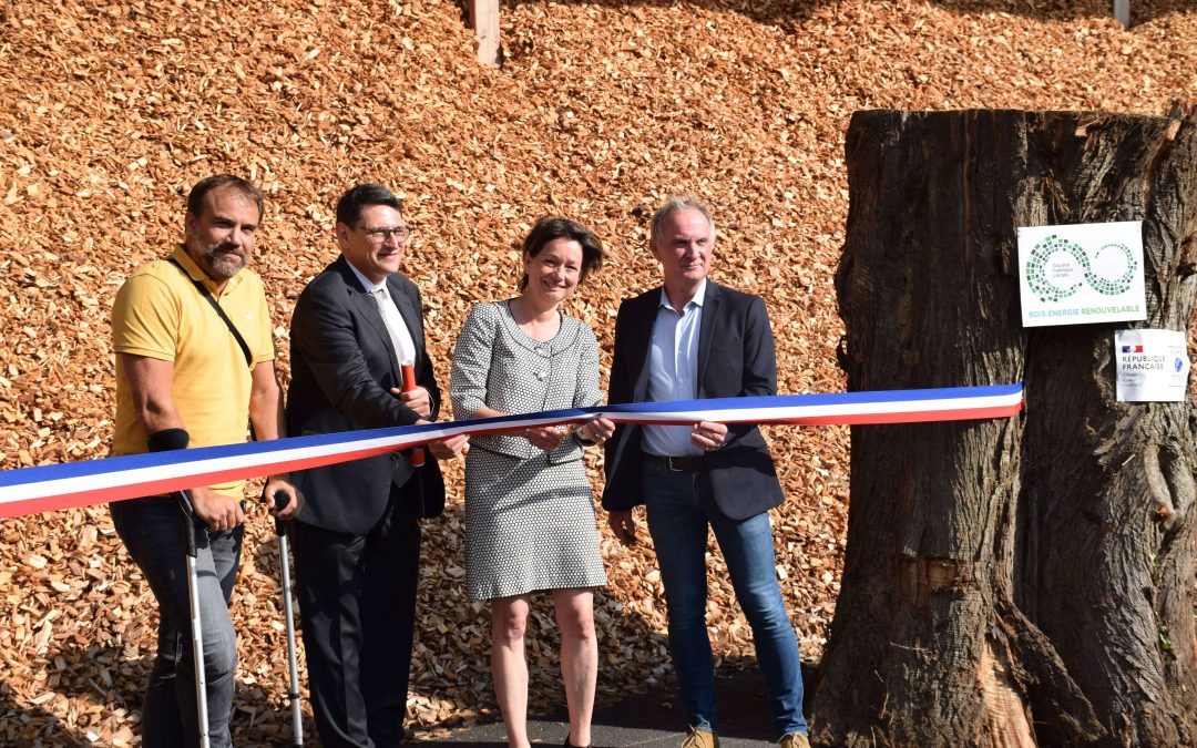 Inauguration de la plateforme de stockage de bois-énergie à Quéven le 18/09/24